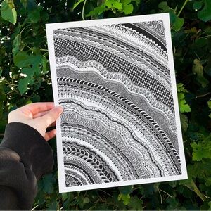 Detailed pattern art drawing (version 2)